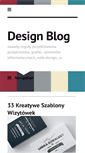 Mobile Screenshot of design-blog.pl
